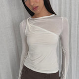Arcaa Mabel LS Twist Top - Cream