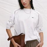 Arcaa Kesh LS Tee - Espresso & Cream