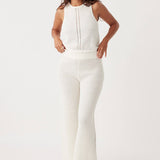 Sloane Cropped Tank - Cream