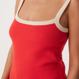 Duke Mini Dress - Hibiscus & Sand