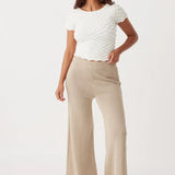 Mila Cap Sleeve Tee - Cream