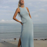 Izi Organic Maxi Dress  - Sky