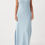Izi Organic Maxi Dress  - Sky
