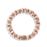 KKNEKKI Hair Tie - Light Pink/ Beige Glitter Stripe