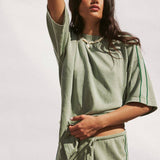 Arcaa Pippa Drawcord Short - Eucalyptus & Sea Green