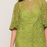 Bohemian Traders Ellie Lace Dress - Citron