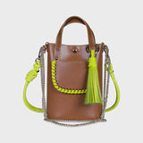 Craie Studio Ame Bag - Tan/Lime