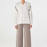Arcaa Emmet Pant - Chocolate & Cream