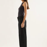 Mia Mid Wide Leg Jean - Black