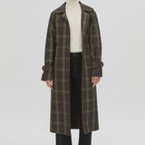 Camilla & Marc Winton Check Trench Coat - Espresso Check