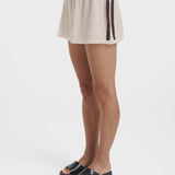 Knit Shorts - Cream / Brown Stripe