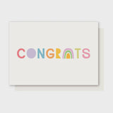 Rainbow Congrats Card