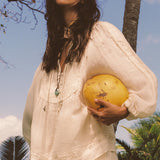 Spell Ines Boho Blouse - Light Sand