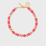 Vanessa Baroni Hearts Necklace - Rosey