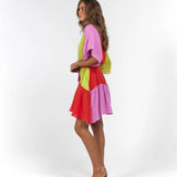 La Boheme Girls Moxie Mini Dress - Candy Stripe