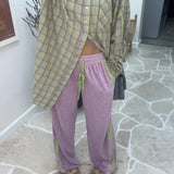 La Boheme Girls Viva Terry Pants - Lilac Spritz