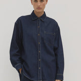 Assembly Label Kiera Recycled Denim Shirt - Deep Indigo