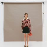 Arcaa Rayne Knit Jersey - Merlot Stripe