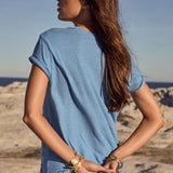 Spell Life's Better Tee - Vintage Blue