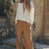 Spell London Pleated Pant - Tan