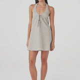 Arcaa Joni Mini Dress - Taupe Stripe