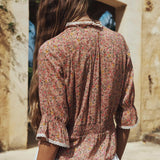 Spell Mimi Rose Blouse - Pink Posey