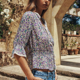 Spell Mimi Rose Blouse - Violet Fields