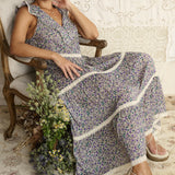 Spell Mimi Rose Sleeveless Boho Dress Violet Fields