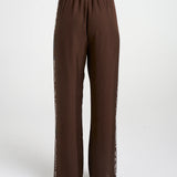 Elastic Pants w/ Stripe - Nautilus Stripe