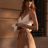 Spell Off Duty Mini Skirt - Caramel Cafe