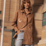 Spell Off Duty Shirt - Caramel Cafe