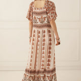 Spell Petalwood Short Sleeve Maxi Dress - Dusty Rose