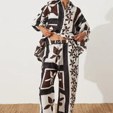 Sarong Flower Linen Pant