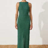 Emerald Crochet Dress