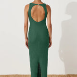 Emerald Crochet Dress