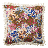 Aisha Fringe Cushion - Ginger