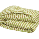Nisha Cotton Quilt Cover - Reed