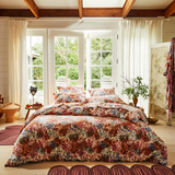 Aisha Cotton Quilt Cover - Ginger