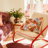 Aisha Fringe Cushion - Ginger