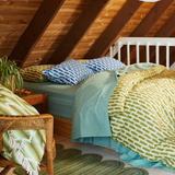 Nisha Cotton Quilt Cover - Reed