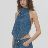 Camilla & Marc Eleni Denim Top - Classic Blue