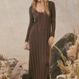 Lou Lou Knit Gown - Cocao