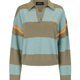 Nagnata Organic Ivy Crop Polo - Cloud