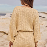Spell Moss Knit Mini Dress - Gold