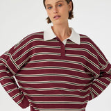 Arcaa Rayne Knit Jersey - Merlot Stripe