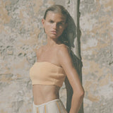 Mandarin Organic Cotton Blend Knit Bandeau