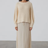Natural Cotton Knit Jumper