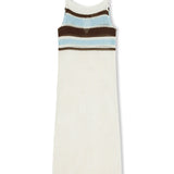 Sea Stripe Cotton Crochet Dress