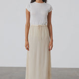 Stone Textured Maxi Skirt