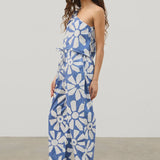 Geo Flower Cotton Pant